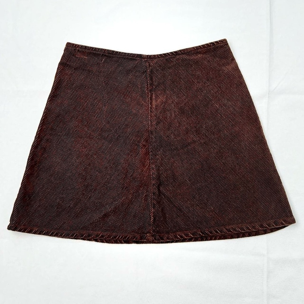 Y2K Brown Corduroy Mini Skirt